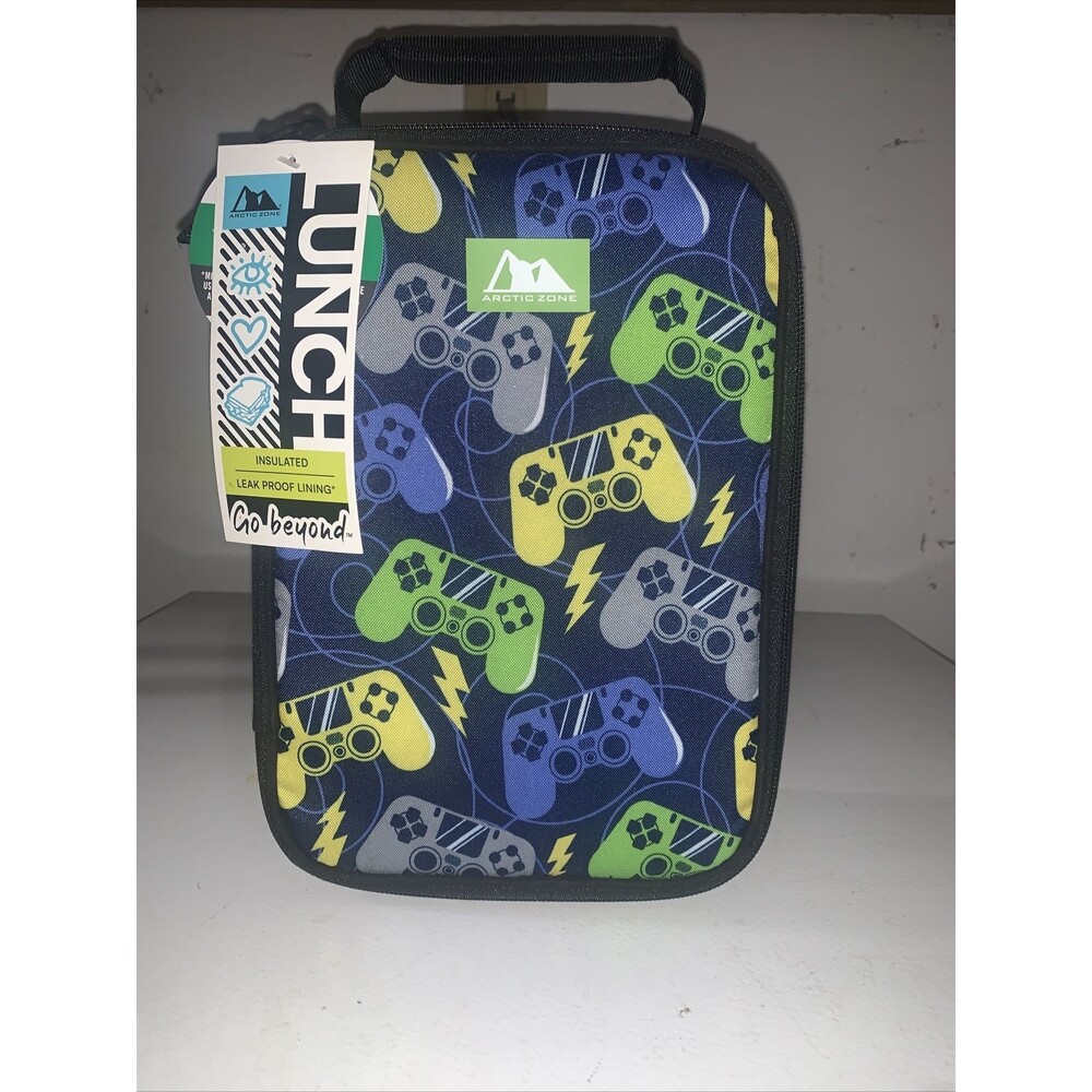 Arctic Zone Kids Boys Girls Insulated Leak Proof Soft Gaming Gamer Lunch Bag Box